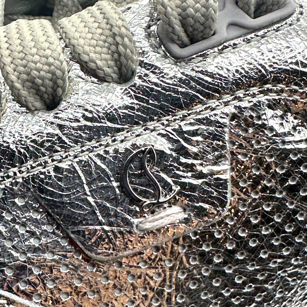 Christian Louboutin TUTTI RUI Donna Perforated Leather Sneakers Flat Shoes - Picture 15 of 16